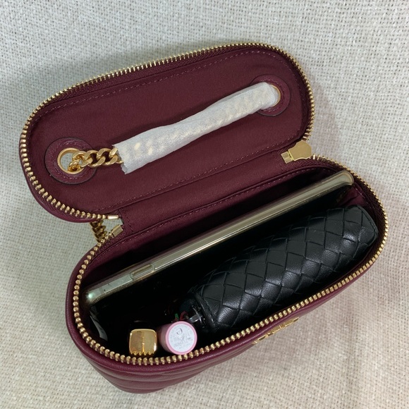 Tory Burch Garnet Kira Mini Vanity Case Bag - Picture 10 of 15